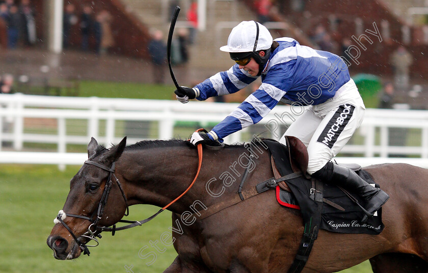 Frodon-0010 
 FRODON (Bryony Frost) wins The Caspian Caviar Gold Cup Handicap Chase
Cheltenham 15 Dec 2018 - Pic Steven Cargill / Racingfotos.com