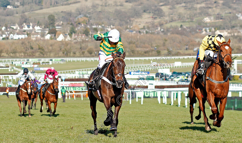 Buveur-D Air-0002 
 BUVEUR D'AIR (left, Barry Geraghty) beats MELON (right) in The Unibet Champion Hurdle Challenge Trophy Cheltenham 13 Mar 2018 - Pic Steven Cargill / Racingfotos.com