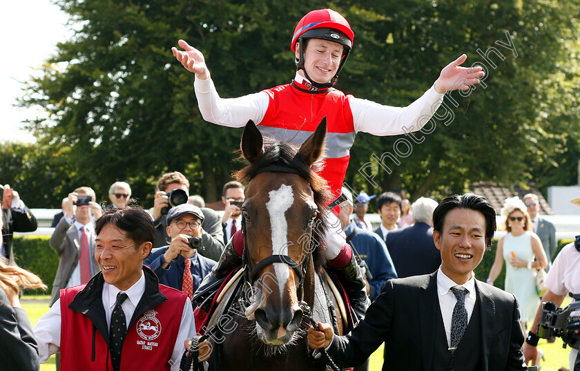 Deirdre-0019 
 DEIRDRE (Oisin Murphy) after The Qatar Nassau Stakes
Goodwood 1 Aug 2019 - Pic Steven Cargill / Racingfotos.com