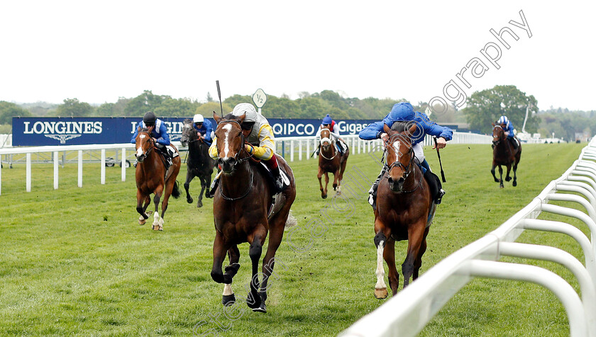 Zaaki-0001 
 ZAAKI (Frankie Dettori) beats BARNEY ROY (right) in The Ascot Shop Paradise Stakes
Ascot 1 May 2019 - Pic Steven Cargill / Racingfotos.com