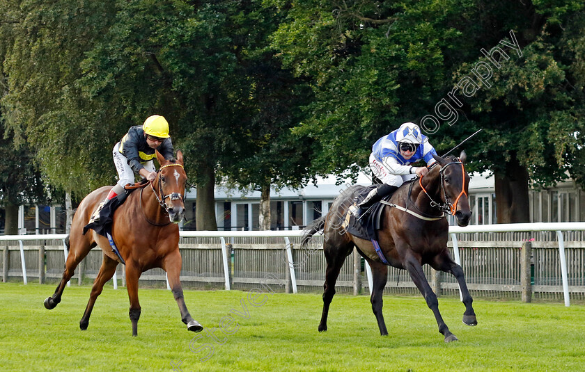 Sid s-Annie-0002 
 SID'S ANNIE (Charles Bishop) beats SHAZAM (left) in The Join Racing TV Now Fillies Handicap
Newmarket 4 Aug 2023 - Pic Steven Cargill / Racingfotos.com