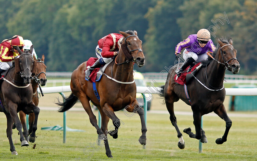 Mille-Miglia-0004 
 MILLE MIGLIA (centre, Kevin Stott) beats QOYA (right) in The Arete Fillies Handicap
Haydock 2 Sep 2022 - Pic Steven Cargill / Racingfotos.com