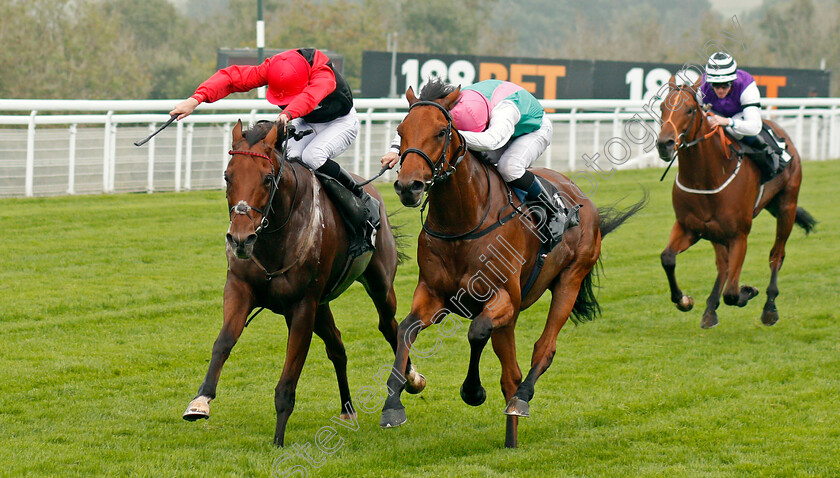 Monarchs-Glen-0001 
 MONARCHS GLEN (right, Robert Tart) beats WHAT ABOUT CARLO (left) in The EBF Stallions Foundation Stakes Goodwood 27 Sep 2017 - Pic Steven Cargill / Racingfotos.com