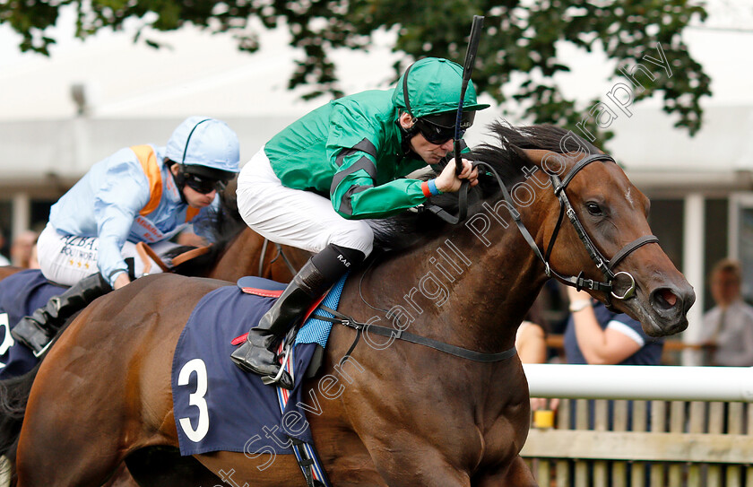 Pennywhistle-0005 
 PENNYWHISTLE (Robert Havlin) wins The Fly London Southend Airport To Milan Fillies Novice Stakes
Newmarket 20 Jul 2018 - Pic Steven Cargill / Racingfotos.com