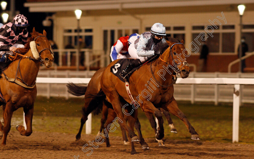 Hunters-Step-0004 
 HUNTERS STEP (Grace McEntee) wins The Racing Welfare Handicap Div1
Chelmsford 18 Feb 2021 - Pic Steven Cargill / Racingfotos.com