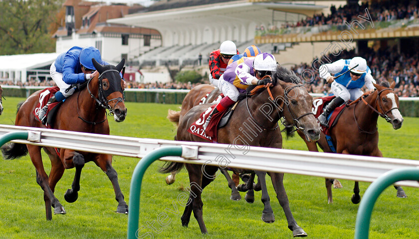 Angel-Bleu-0004 
 ANGEL BLEU (Frankie Dettori) beats NOBLE TRUTH (left) in The Qatar Prix Jean-Luc Lagardere
Longchamp 3 Oct 2021 - Pic Steven Cargill / Racingfotos.com