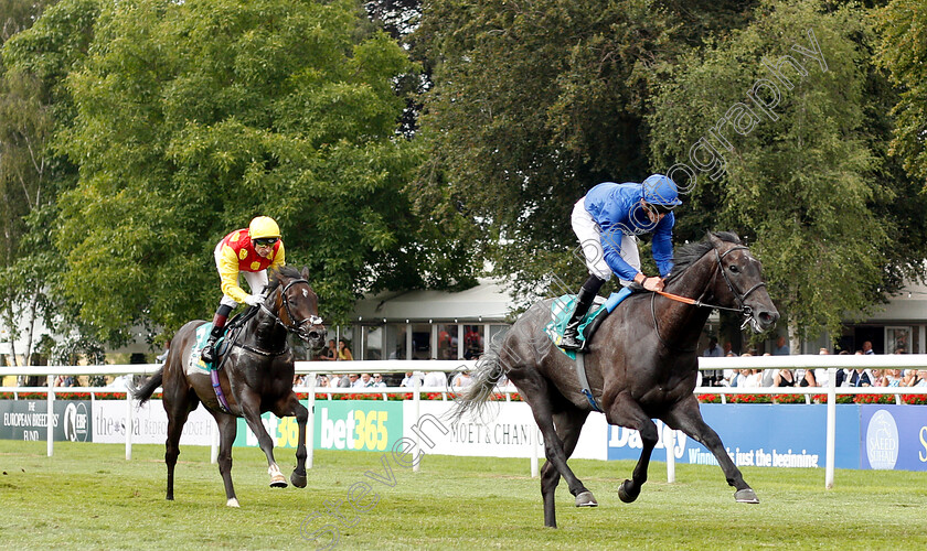 First-Contact-0002 
 FIRST CONTACT (James Doyle) wins The bet365 Mile Handicap 
Newmarket 14 Jul 2018 - Pic Steven Cargill / Racingfotos.com