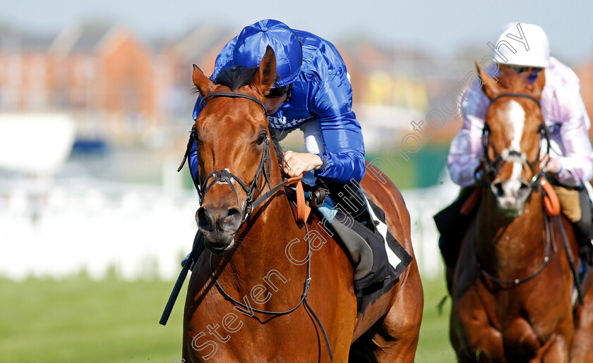 Rastrelli-0010 
 RASTRELLI (William Buick) wins The Dubai Duty Free Golf World Cup British EBF Stakes Newbury 20 Apr 2018 - Pic Steven Cargill / Racingfotos.com