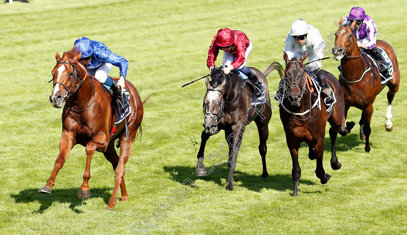 Masar-0010 
 MASAR (William Buick) beats DEE EX BEE (2nd right) ROARING LION (2nd left) and SAXON WARRIOR (right) in The Investec Derby
Epsom 2 Jun 2018 - Pic Steven Cargill / Racingfotos.com