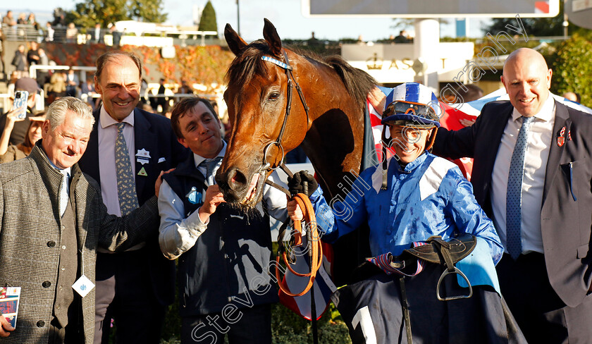 Anmaat-0021 
 ANMAAT (Jim Crowley) after The Qipco Champion Stakes
Ascot 19 Oct 2024 - Pic Steven Cargill / Racingfotos.com