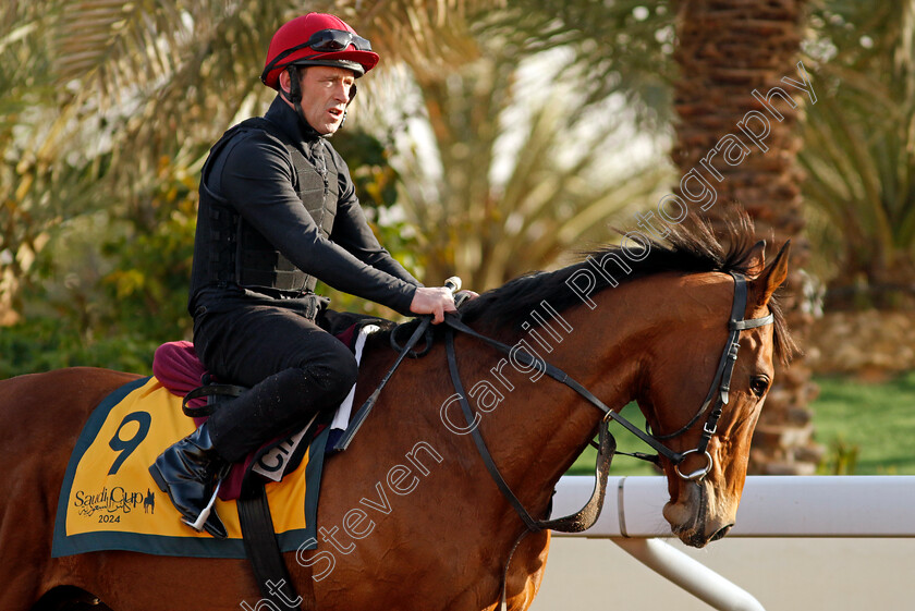 Luxembourg-0003 
 LUXEMBOURG training for The Neom Turf Cup
King Abdulaziz Racecourse, Saudi Arabia 20 Feb 2024 - Pic Steven Cargill / Racingfotos.com