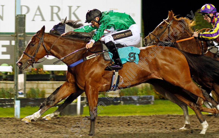 Miss-Bella-Brand-0001 
 MISS BELLA BRAND (George Wood) wins The Try Unibet's Improved Bet Builder Fillies Handicap
Kempton 15 Nov 2023 - Pic Steven Cargill / Racingfotos.com