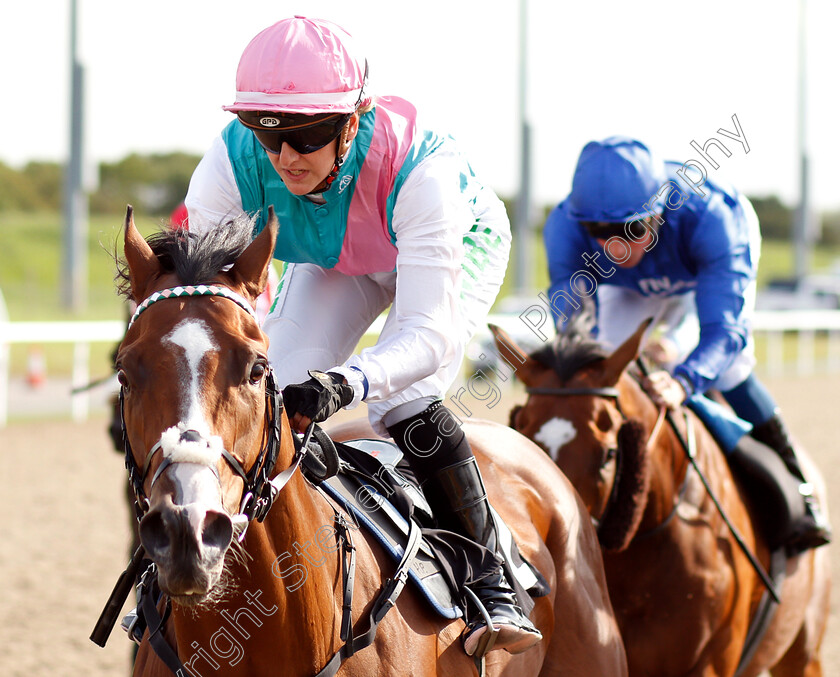 Encrypted-0004 
 ENCRYPTED (Josephine Gordon) wins The Old Golden Hen Handicap
Chelmsford 30 Aug 2018 - Pic Steven Cargill / Racingfotos.com