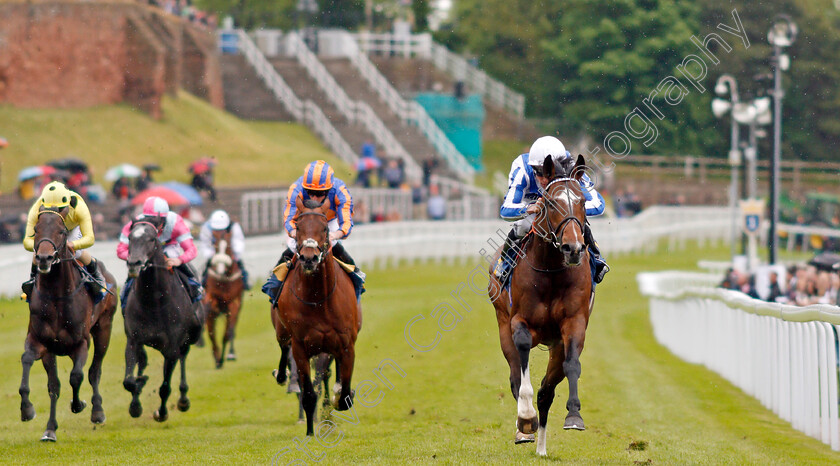 Chief-Ironside-0007 
 CHIEF IRONSIDE (Kieran Shoemark) wins The Deepbridge Capital Maiden Stakes Chester 9 May 2018 - Pic Steven Cargill / Racingfotos.com