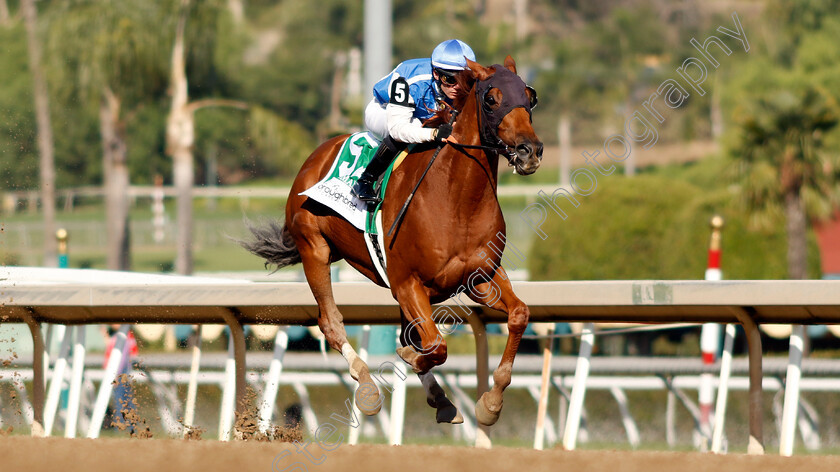 Salesman-0004 
 SALESMAN (Flavien Prat) wins The Thoroughbred Aftercare Alliance Marathon
Santa Anita 4 Nov 2023 - Pic Steven Cargill / Racingfotos.com