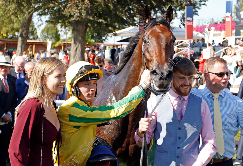 Mustajeer-0013 
 MUSTAJEER (Colin Keane) after The Sky Bet Ebor
York 24 Aug 2019 - Pic Steven Cargill / Racingfotos.com