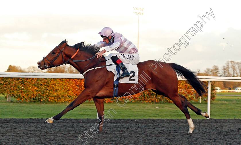 Aratus-0005 
 ARATUS (Adam Kirby) wins The British EBF Future Stayers Maiden Stakes
Kempton 2 Nov 2020 - Pic Steven Cargill / Racingfotos.com