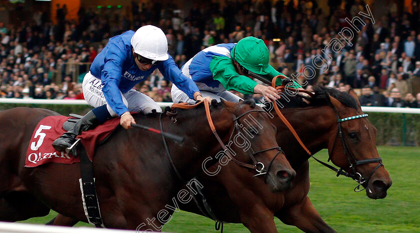 One-Master-0002 
 ONE MASTER (right, James Doyle) beats INNS OF COURT (left) in The Qatar Prix De La Foret
Longchamp 7 Oct 2018 - Pic Steven Cargill / Racingfotos.com