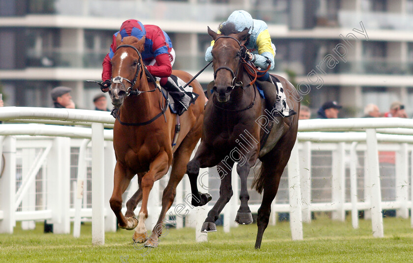 Qamka-0004 
 QAMKA (right, David Egan) beats BEAUTY OF DEIRA (left) in The Crossland British EBF Fillies Novice Stakes
Newbury 13 Jun 2019 - Pic Steven Cargill / Racingfotos.com