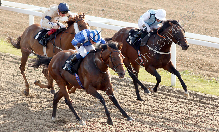 Alkaraama-0002 
 ALKARAAMA (Jim Crowley) beats INTUITIVE (right) in The Hills Prospect Number One Drinks Distributor Handicap
Chelmsford 23 Jul 2019 - Pic Steven Cargill / Racingfotos.com