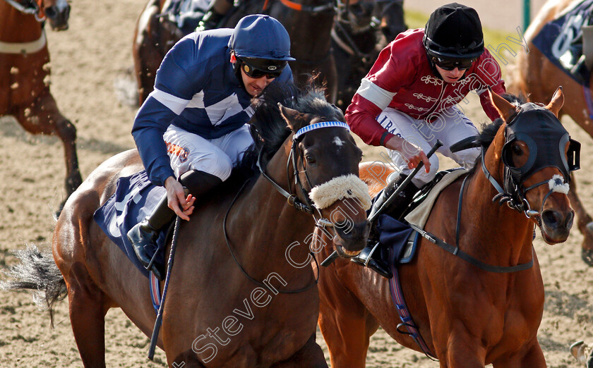 Enough-Already-0005 
 ENOUGH ALREADY (left, Dougie Costello) beats CONVERTIBLE (right) in The Read Katie Walsh On Betway Insider Handicap
Lingfield 27 Feb 2021 - Pic Steven Cargill / Racingfotos.com