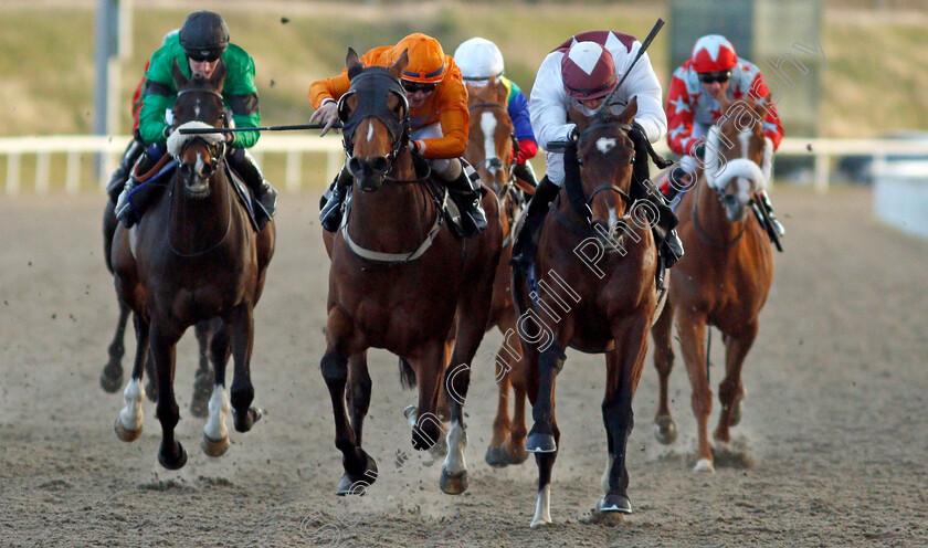 Mawkeb-0005 
 MAWKEB (right, Tom Marquand) beats RHUBARB BIKINI (centre) in The Woodford Reserve Handicap
Chelmsford 31 mar 2022 - Pic Steven Cargill / Racingfotos.com