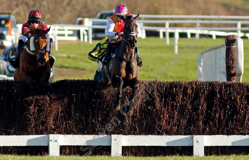 Haiti-Couleurs-0004 
 HAITI COULEURS (right, Sean Bowen) leads MOON D'ORANGE (left) in The Josh Wyke Birthday Novices Limited Handicap Chase
Cheltenham 14 Dec 2024 - Pic Steven Cargill / Racingfotos.com