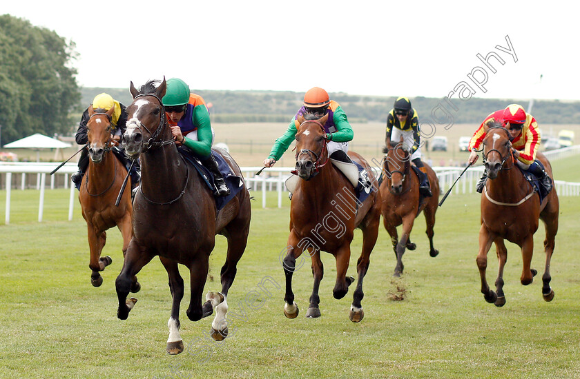 Leo-Minor-0001 
 LEO MINOR (William Buick) beats SHAMSHON (centre) in The Play Live Blackjack At 188bet Casino Handicap
Newmarket 28 Jun 2018 - Pic Steven Cargill / Racingfotos.com