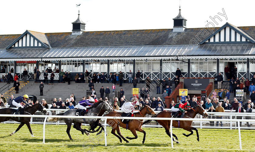 Porth-Swtan-0001 
 PORTH SWTAN (Jason Hart) beats RASELASAD (2nd right) and HAYADH (5) in The racingtv.com Handicap
Musselburgh 2 Apr 2019 - Pic Steven Cargill / Racingfotos.com