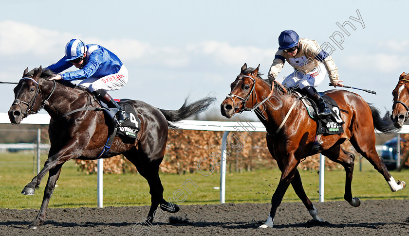 Mostahdaf-0004 
 MOSTAHDAF (left, Robert Havlin) beats IMPERIAL SANDS (right) in The Unibet 3 Uniboosts A Day Conditions Stakes
Kempton 5 Apr 2021 - Pic Steven Cargill / Racingfotos.com