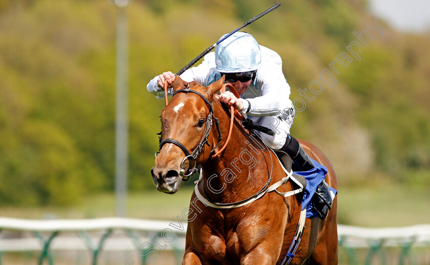 Delft-Dancer-0005 
 DELFT DANCER (Jim Crowley) wins The Follow 188bet On Twitter Fillies Novice Stakes Nottingham 1 May 2018 - Pic Steven Cargill / Racingfotos.com