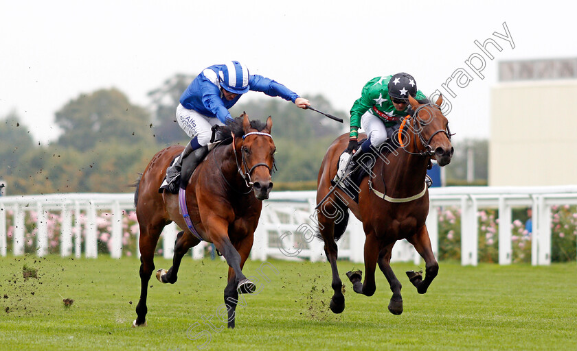 Khanjar-0003 
 KHANJAR (left, Jim Crowley) beats STUBBLE FIELD (right) in The Hoof It For PRD British EBF Restricted Novice Stakes
Ascot 3 Sep 2021 - Pic Steven Cargill / Racingfotos.com