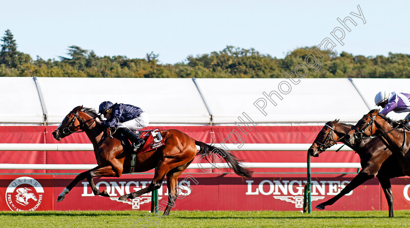 Mount-Kilimanjaro-0001 
 MOUNT KILIMANJARO (Ryan Moore) wins The Arqana Series Haras de Bouquetot Criterium d'Automne
Longchamp 5 Oct 2024 - Pic Steven Cargill / Racingfotos.com