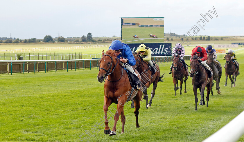 Olympus-Point-0003 
 OLYMPUS POINT (William Buick) wins The Federation Of Bloodstock Agents Nursery
Newmarket 26 Sep 2024 - Pic Steven Cargill / Racingfotos.com