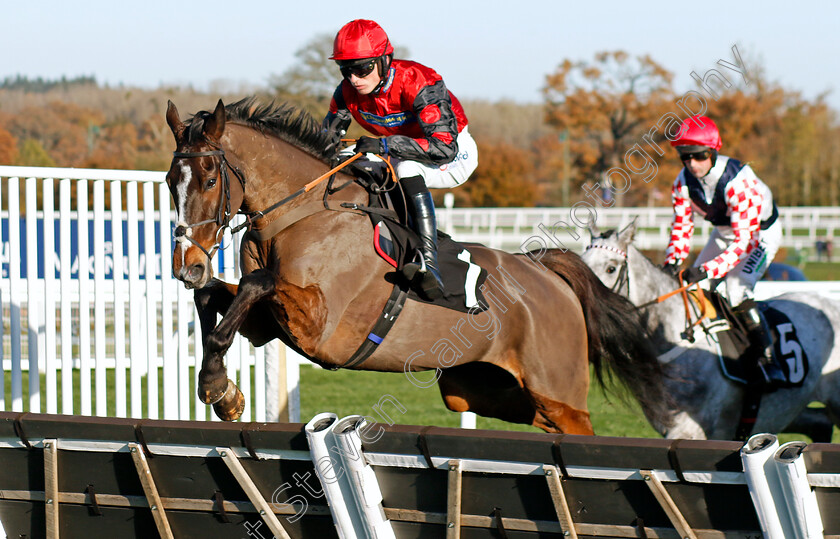 Farnoge-0002 
 FARNOGE (Harry Cobden) wins The Bet With Ascot Donation Box Scheme Novices Hurdle
Ascot 25 Nov 2023 - Pic Steven Cargill / Racingfotos.com