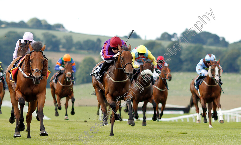 Jungle-Juice-0002 
 JUNGLE JUICE (Callum Shepherd) wins The Floyds Turfcare And Weedcare Solutions Handicap as GOLD HUNTER (left) runs loose
Chepstow 2 Jul 2019 - Pic Steven Cargill / Racingfotos.com