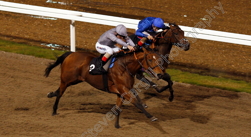 Farnham-0002 
 FARNHAM (Andrea Atzeni) wins The Irish Lotto At totesport.com EBF Fillies Novice Stakes
Chelmsford 24 Oct 2019 - Pic Steven Cargill / Racingfotos.com