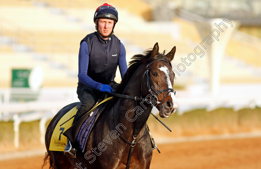 Pyledriver-0006 
 PYLEDRIVER training for the Turf Cup
King Abdulaziz Racetrack, Riyadh, Saudi Arabia 24 Feb 2022 - Pic Steven Cargill / Racingfotos.com