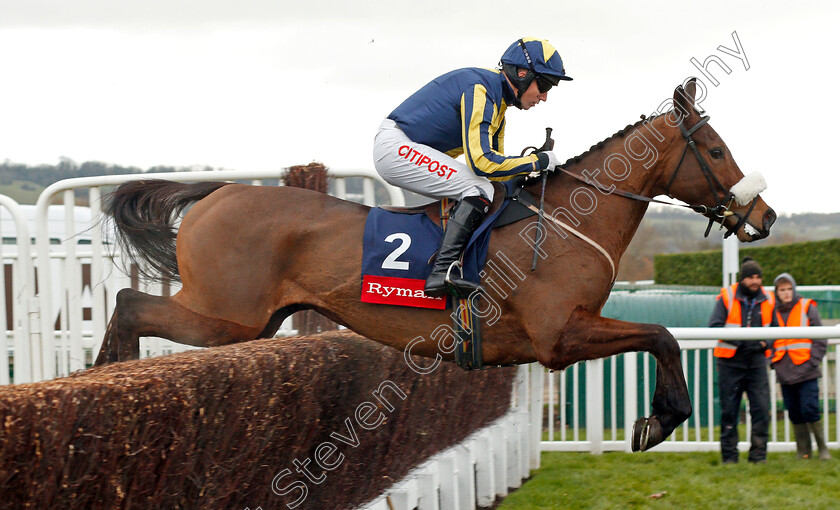 Kalondra-0001 
 KALONDRA (Noel Fehily) wins The Ryman Novices Chase Cheltenham 16 Dec 2017 - Pic Steven Cargill / Racingfotos.com