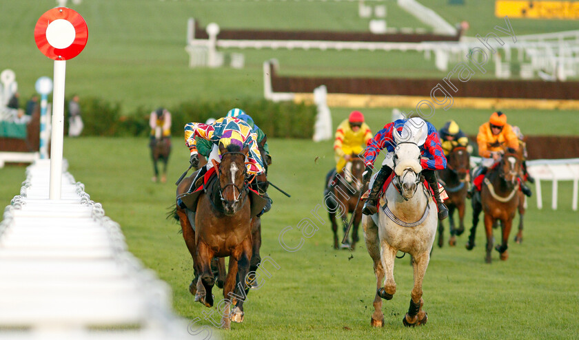 Diesel-D Allier-0003 
 DIESEL D'ALLIER (right, Harry Bannister) beats POTTERS CORNER (left) in The Glenfarclas Crystal Cup Cross Country Handicap Chase
Cheltenham 10 Dec 2021 - Pic Steven Cargill / Racingfotos.com