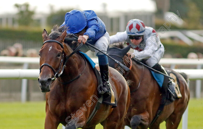 Whispering-Words-0002 
 WHISPERING WORDS (William Buick) wins The Visit racingtv.com Fillies Novice Stakes
Newmarket 4 Aug 2023 - Pic Steven Cargill / Racingfotos.com