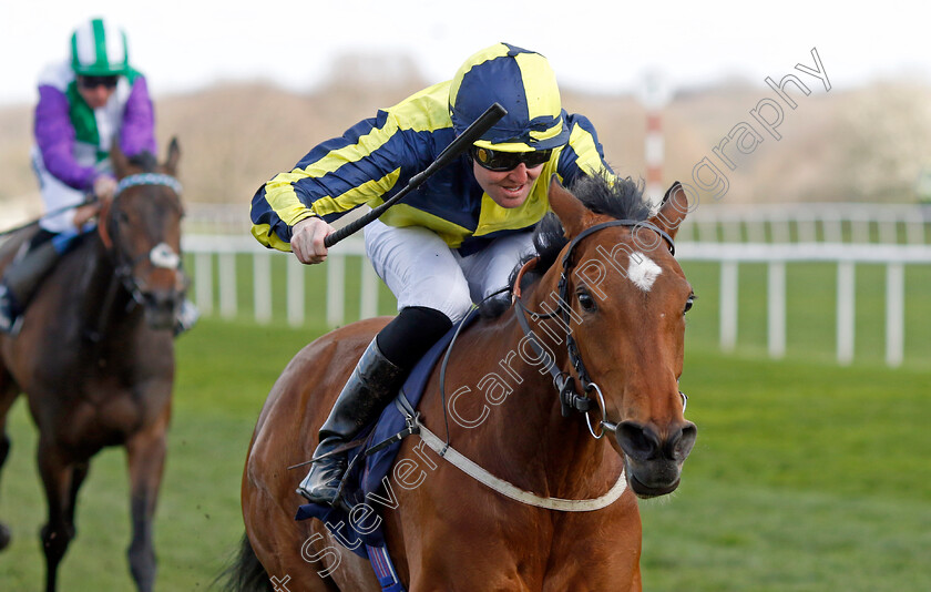 There s-The-Door-0001 
 THERE'S THE DOOR (Pat Cosgrave) wins The Autism In Racing Handicap
Doncaster 2 Apr 2023 - Pic Steven Cargill / Racingfotos.com