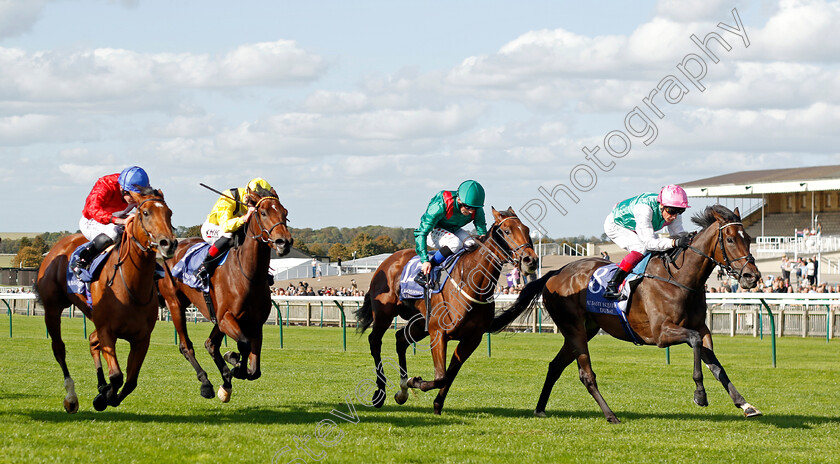 Coppice-0003 
 COPPICE (right, Frankie Dettori) beats TARAWA (2nd right) AMEYNAH (2nd left) and POTAPOVA (left) in The Al Basti Equiworld Dubai British EBF Rosemary Stakes
Newmarket 29 Sep 2023 - Pic Steven Cargill / Racingfotos.com