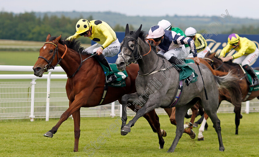 Lava-Stream-0003 
 LAVA STREAM (right, Daniel Tudhope) beats BOLSENA (left) in The Weatherbys British EBF Agnes Keyser Fillies Stakes
Goodwood 9 Jun 2024 - pic Steven Cargill / Racingfotos.com