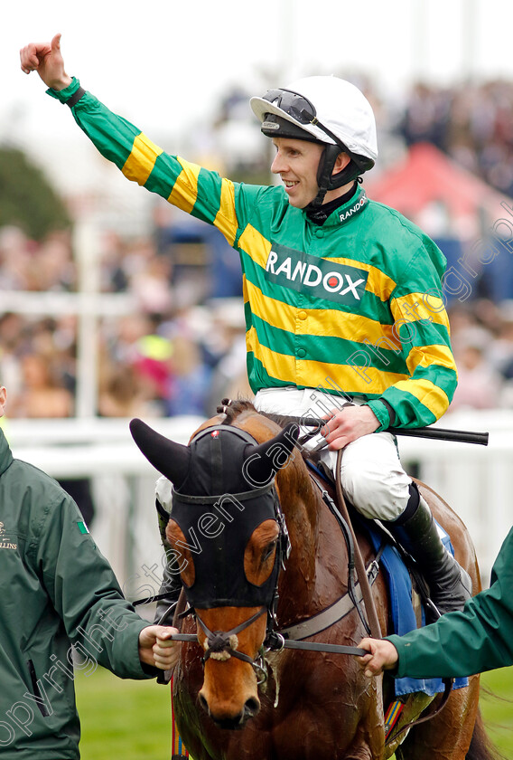 Mystical-Power-0009 
 MYSTICAL POWER (Mark Walsh) winner of the Trustatrader Top Novices Hurdle
Aintree 12 Apr 2024 - Pic Steven Cargill / Racingfotos.com