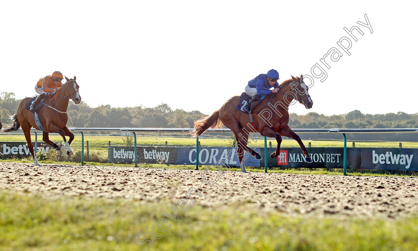 Modern-News-0001 
 MODERN NEWS (William Buick) wins The Mansionbet Beaten By A Head Handicap
Lingfield 28 Oct 2021 - Pic Steven Cargill / Racingfotos.com