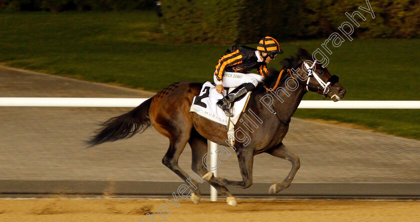 Kimbear-0004 
 KIMBEAR (Pat Dobbs) wins The CEPSA Energy Cup Handicap Meydan 18 Jan 2018 - Pic Steven Cargill / Racingfotos.com