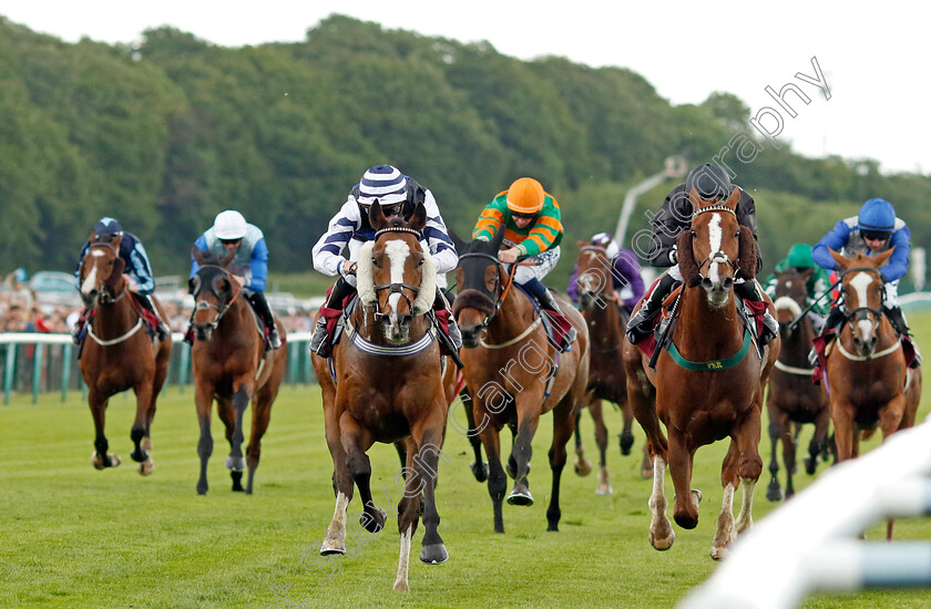 Colinton-0001 
 COLINTON (Sam James) beats CARLOS FELIX (right) in The Cazoo Florida Handicap
Haydock 21 May 2022 - Pic Steven Cargill / Racingfotos.com