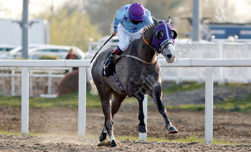 Nicky-Baby-0002 
 NICKY BABY (Sophie Ralston) wins The Buy Tickets At chelmsfordcityracecourse.com Classified Stakes
Chelmsford 11 Apr 2019 - Pic Steven Cargill / Racingfotos.com