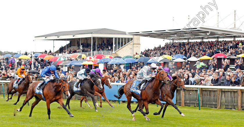 Tomfre-0001 
 TOMFRE (Harry Bentley) beats VISIBLE CHARM (left) in The Dubai Nursery
Newmarket 12 Oct 2019 - Pic Steven Cargill / Racingfotos.com